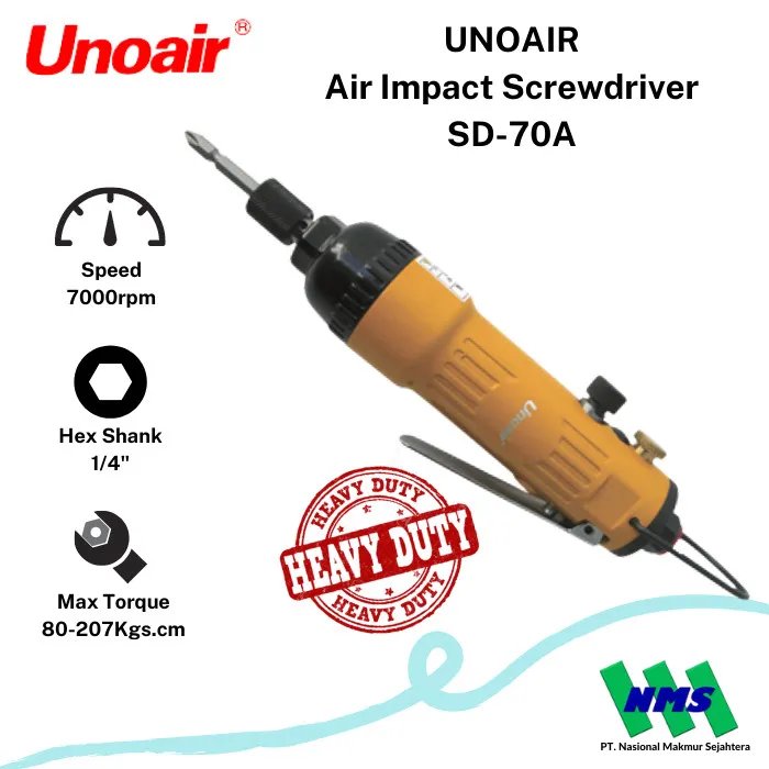 UNOAIR SD70A AIR SCREWDRIVER 14