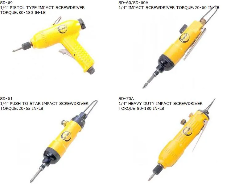 UNOAIR 1/4" AIR HAMMER TYPE SCREWDRIVERS 2 1_4_air_hammer_type_screwdrivers_p2