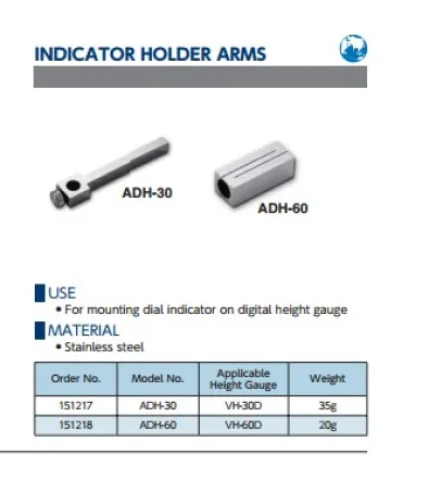 Indicator Holder Arms (ADH Series) 2
