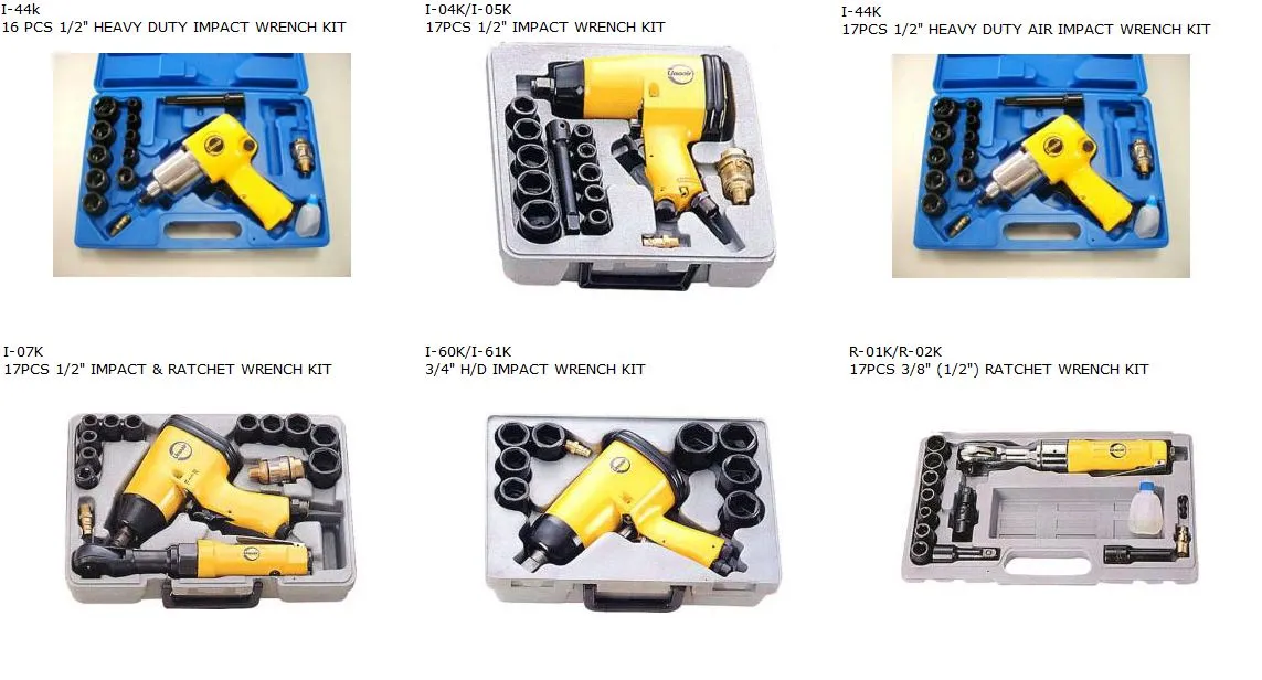 AIR IMPACT  RATCHET WRENCH KIT